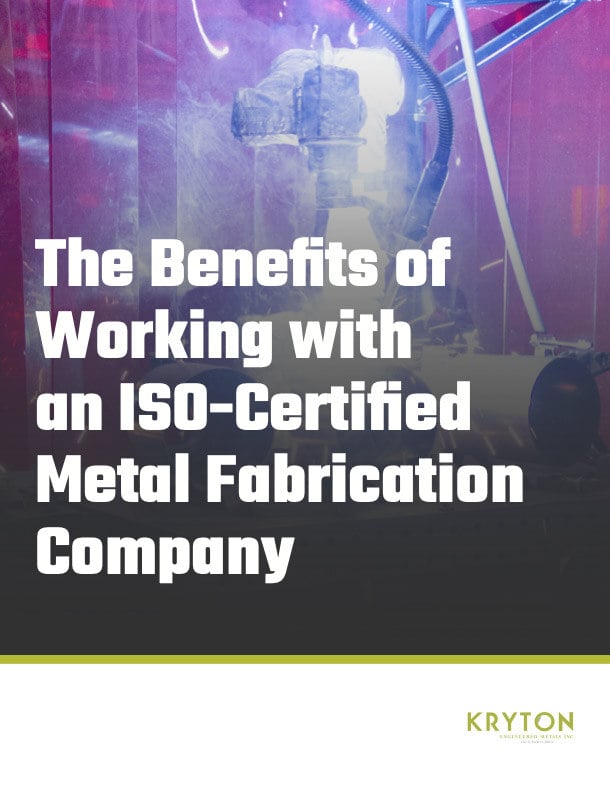 The Benefits of Working with an ISO-Certified Metal Fabrication Company | eBook cover